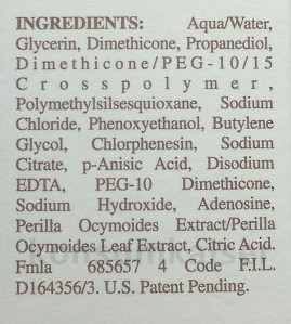 KK Kiehls Hydro INCI