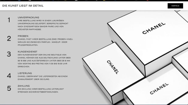 KK Screenshot Chanel beauty Onlineshop